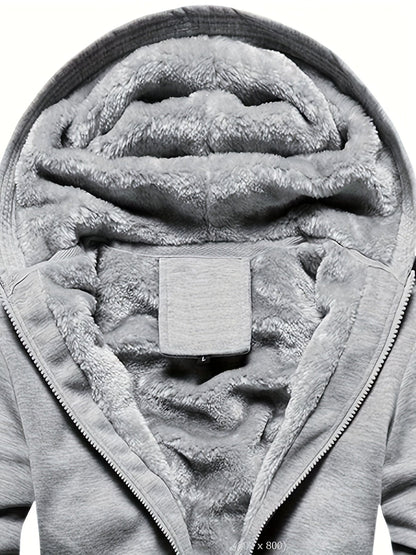 Winter Fleece Jas met Capuchon Warm en Comfortabel