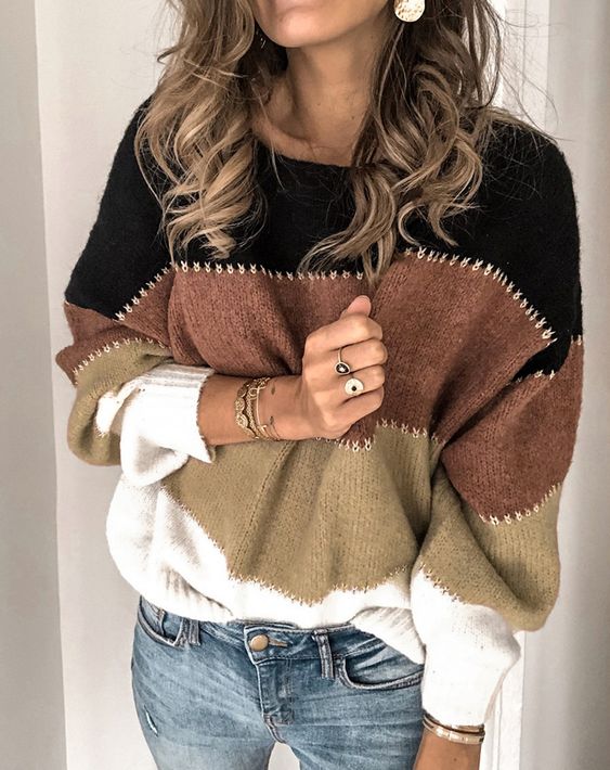Dames Trui Lange Mouwen Warm en Comfortabel - Mode Vibes