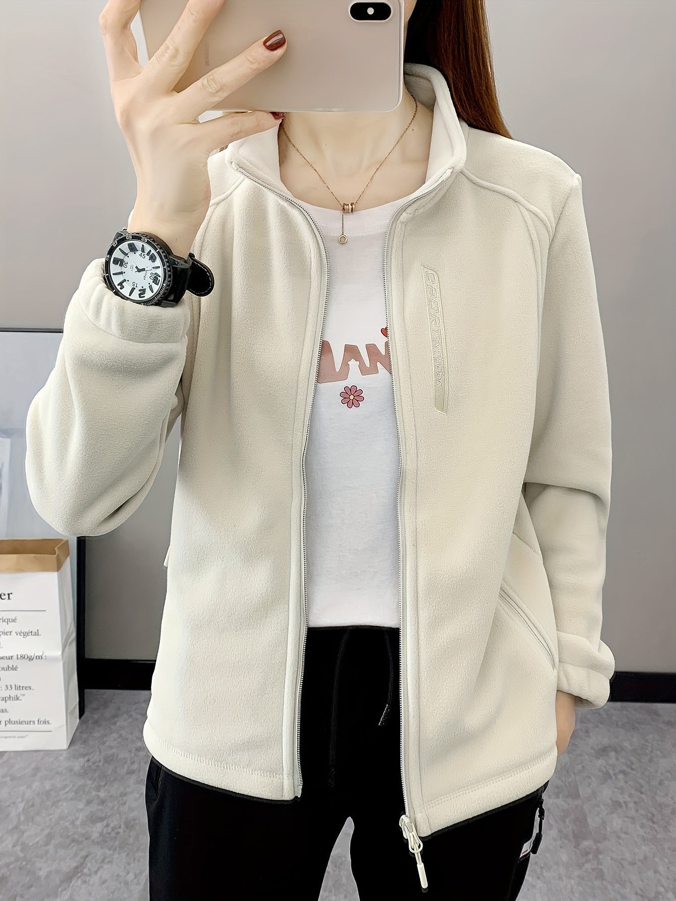 Fleece Jas Ademend Warm Aurora Stijl