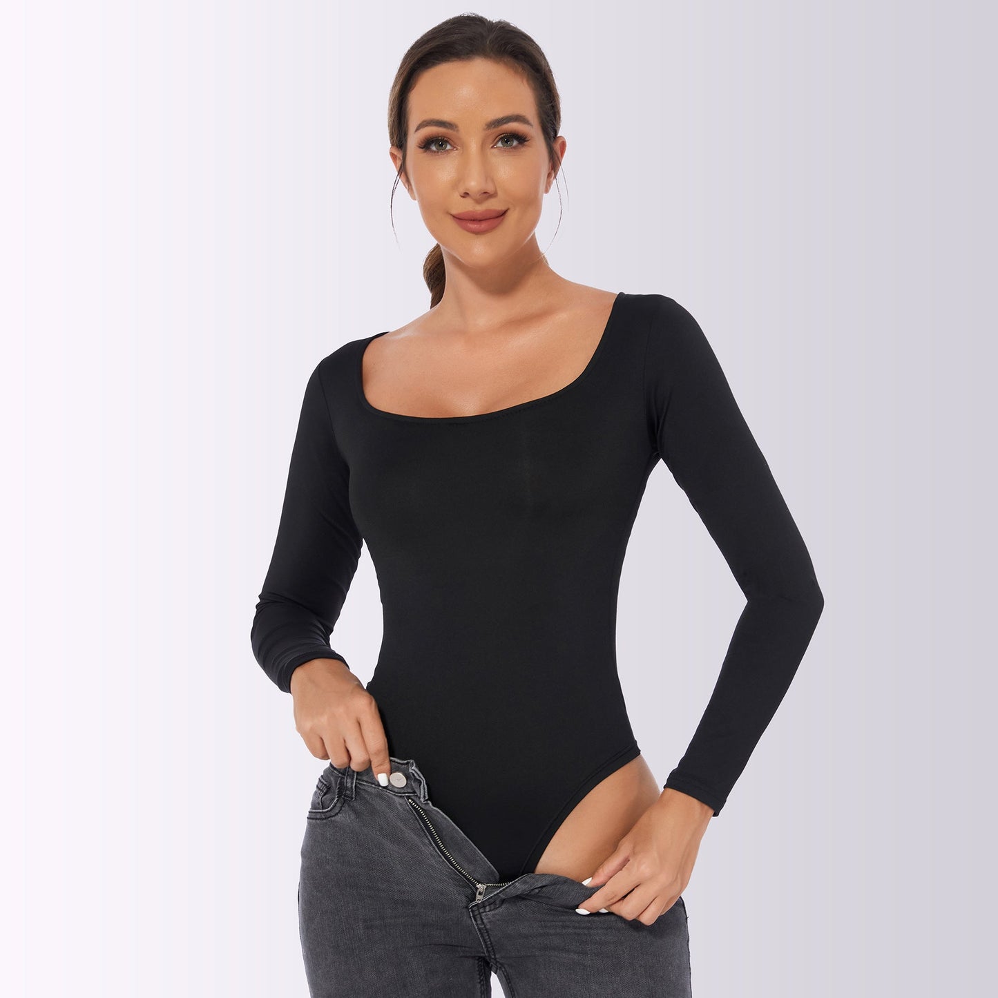 Dames Bodysuit Lange Mouwen Comfortabel Corrigerend