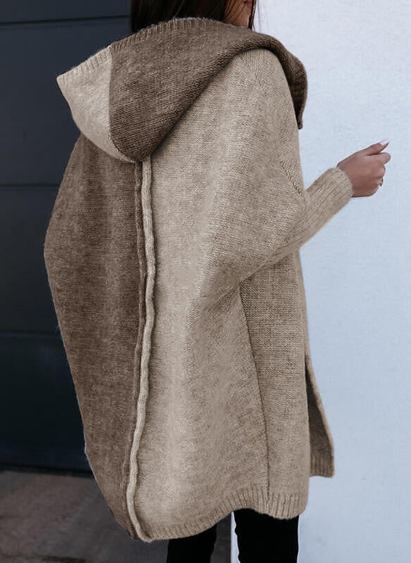 Dames Patchwork Vest Warm Gebreid