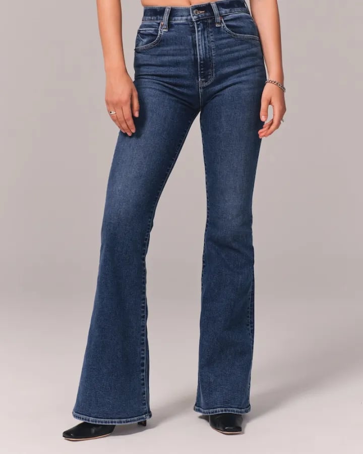 Hoge Taille Flared Jeans Comfortabel Katoen Elasthaan