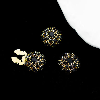 Dames Sierknopen met Steentjes Luxe Stijl Leoni