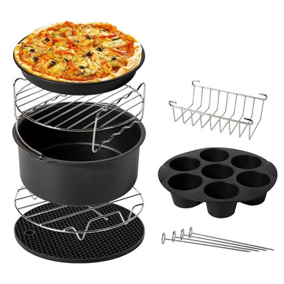 Airfryer Accessoires Set voor Gemakkelijk Koken en Bakken - Mode Vibes