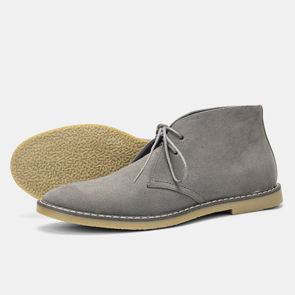Heren Desert Boots Vintage Stijl Leren Schoenen