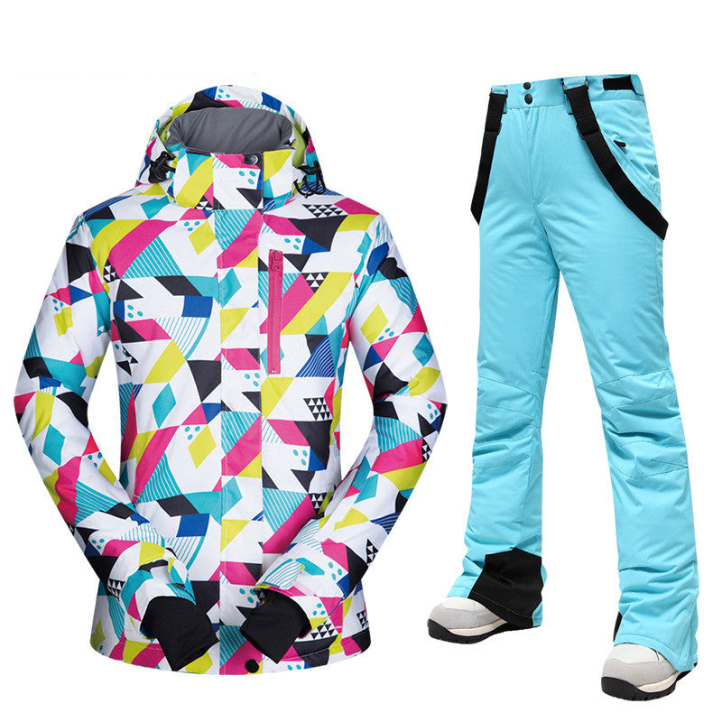 Dames Ski Pak Waterdicht Tweedelig Trendy Design