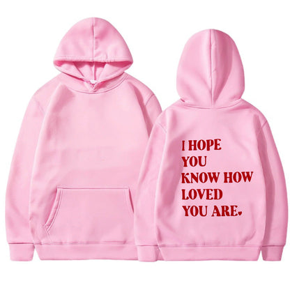 Dames Hoodie Self Love Text Print Zwart Trendy