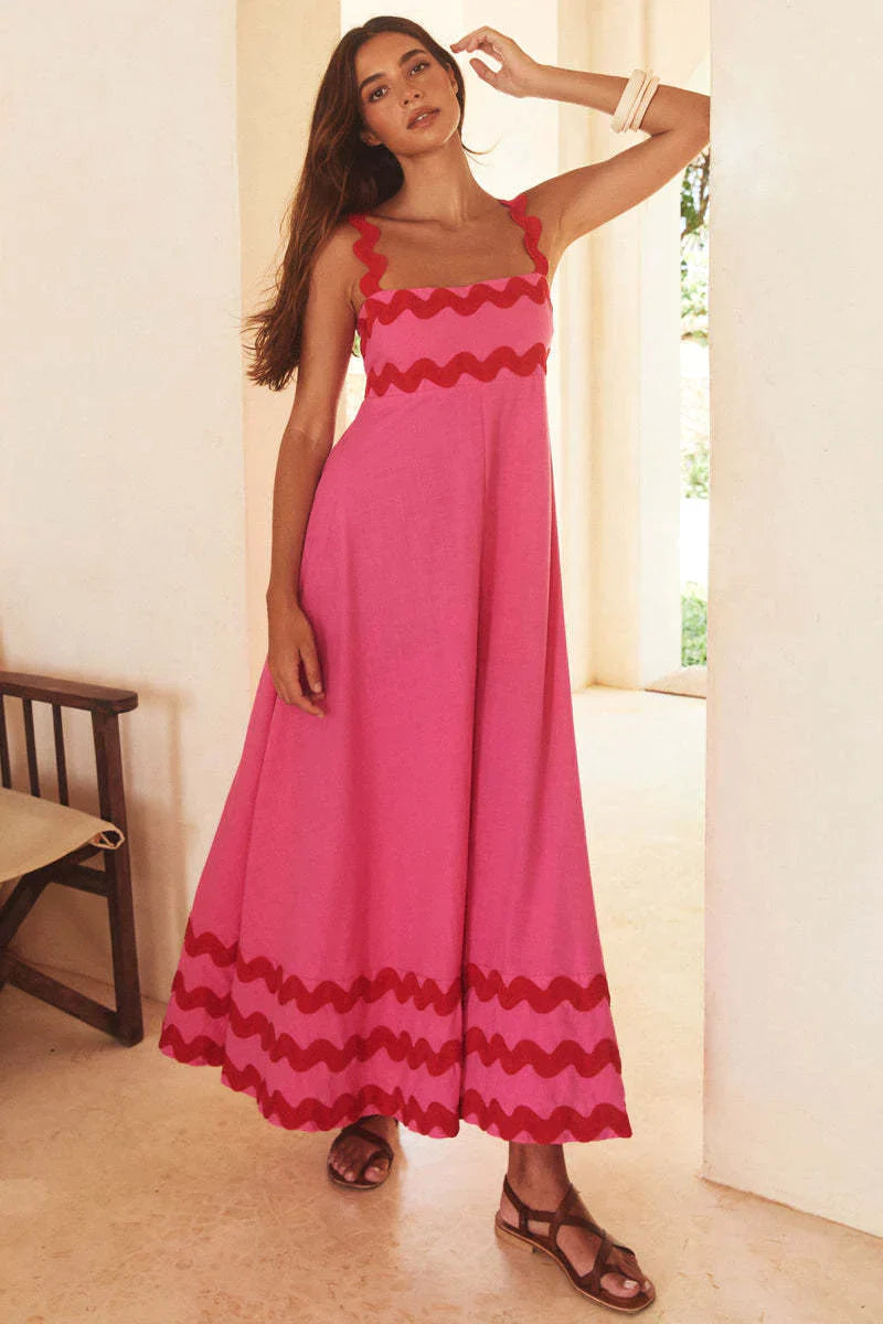 Jurk met Bandjes Zomerjurk Modern Los Vrouwenkleding