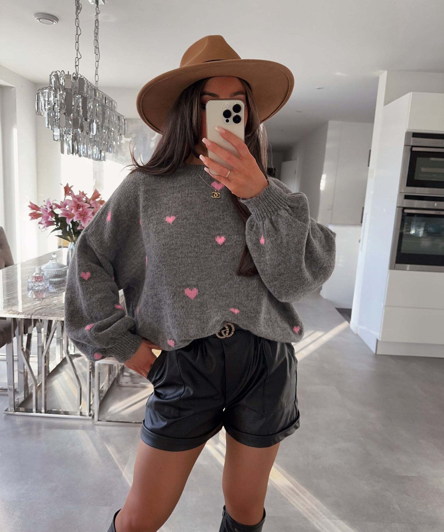 Dames Trui Hartjes Zachte Stijlvolle Sweater - Mode Vibes