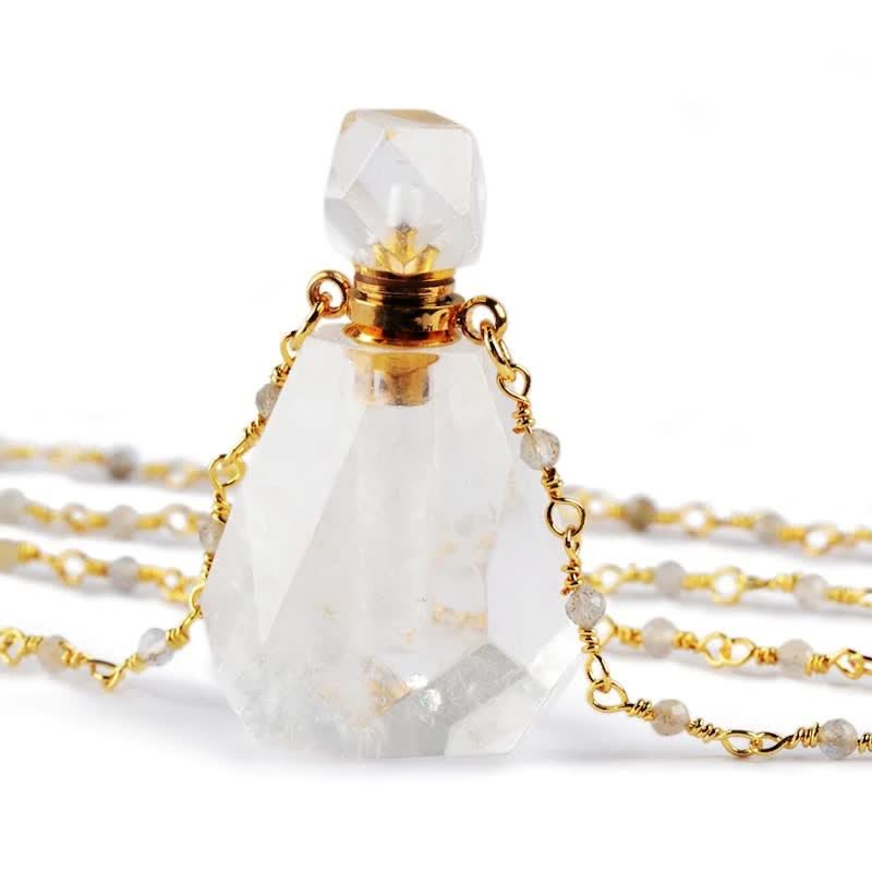 Kristallen Halsketting Parfumflesje Iridescerend Design