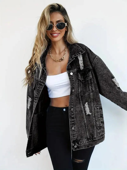 Dames Jeansjack Waterdicht Gevoerd Extra Large