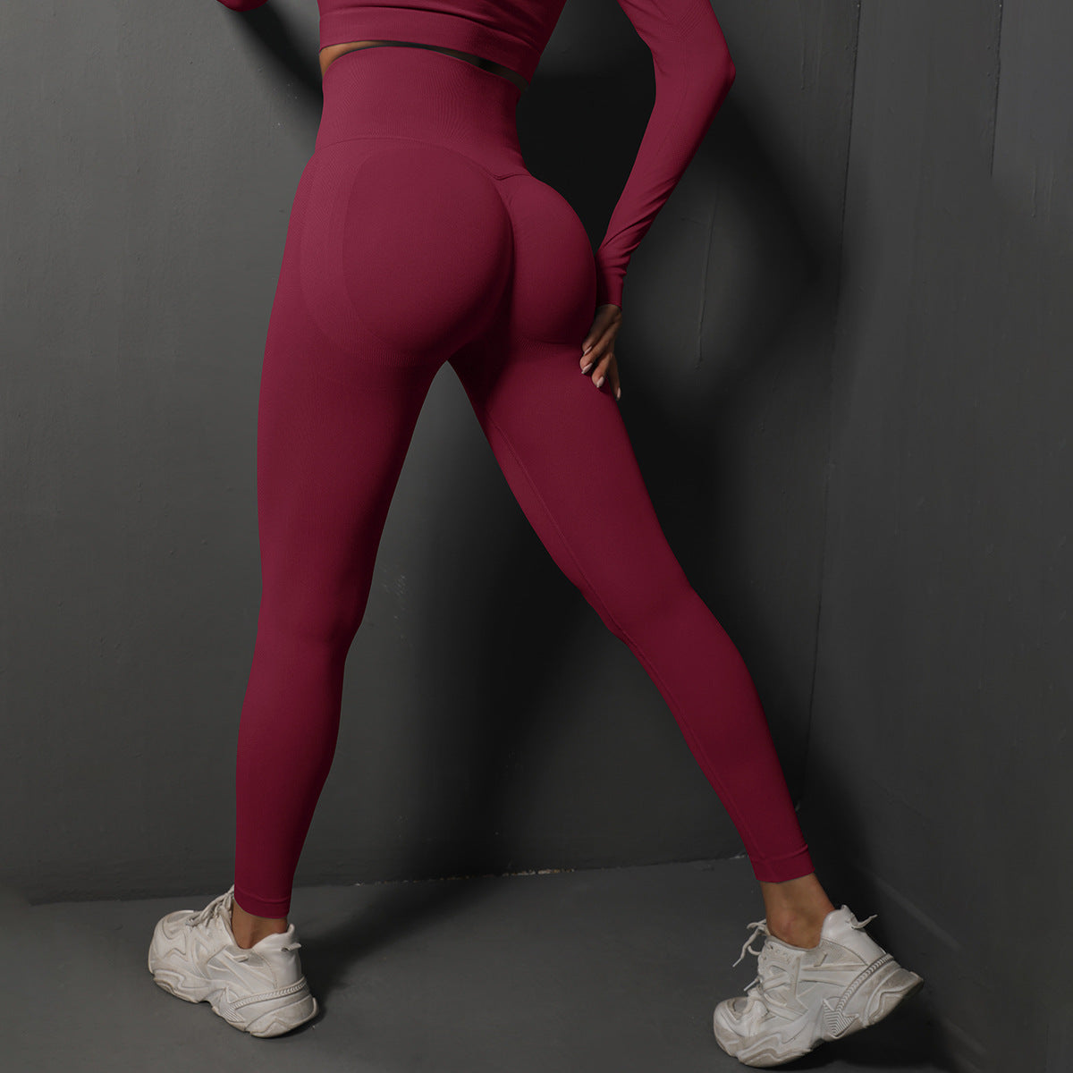 Dames Sportlegging Hoge Taille Elastisch Zwart