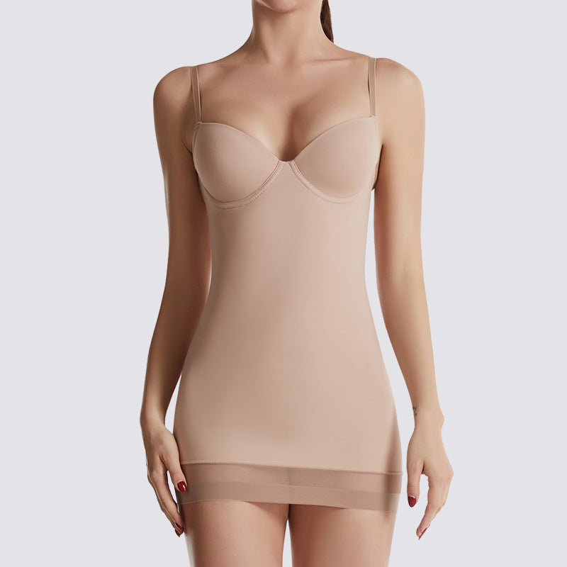 Dames Corset Body Jurk met Verstelbare Banden Naadloos Corrigerend