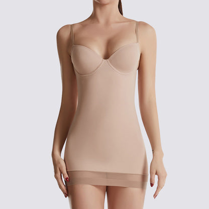 Dames Corset Body Jurk met Verstelbare Banden Naadloos Corrigerend