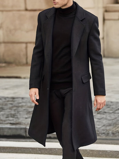 Heren Trenchcoat – Zakelijke Stijl & Elegantie voor Herfst/Winter