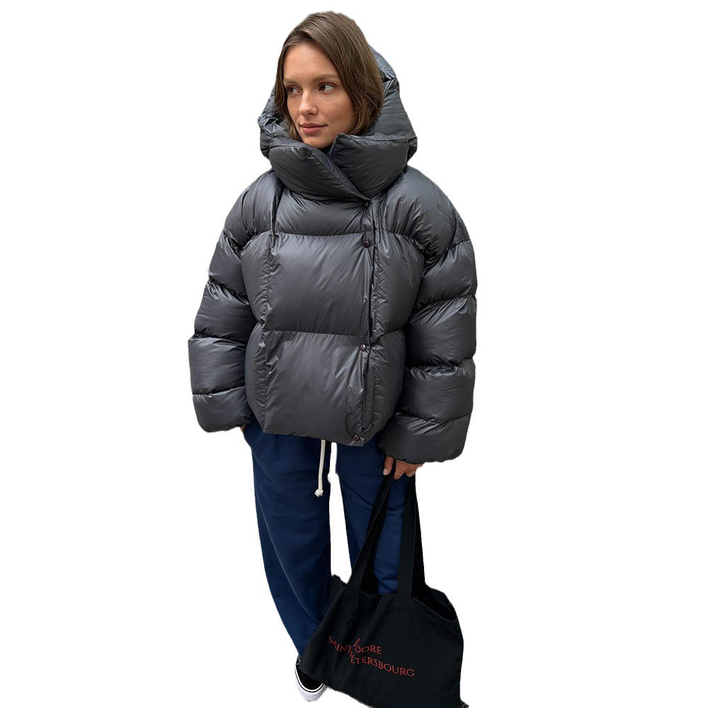 Dames Puffer Jas Kort Moderne Stijl