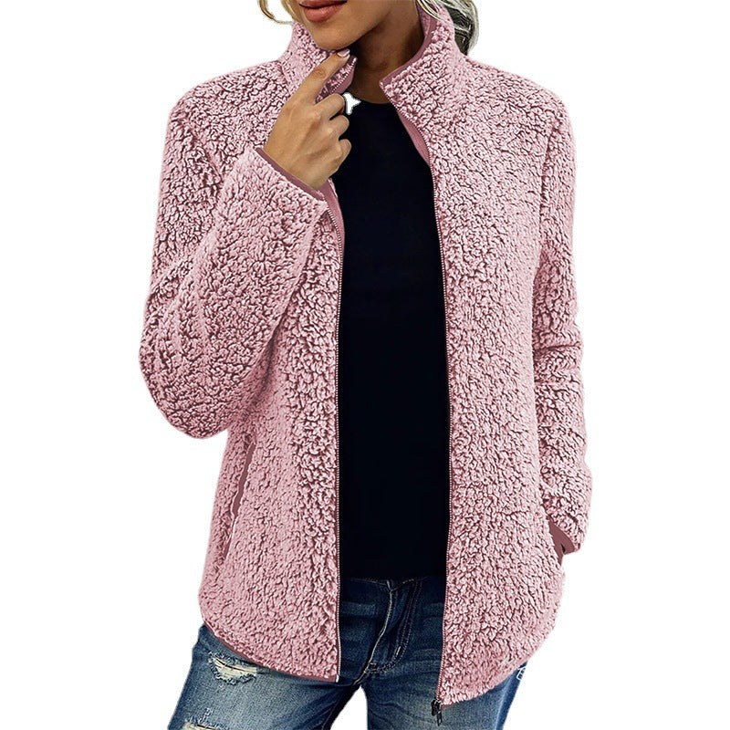 Dames Fleece Jas Warm en Veelzijdig met Rits