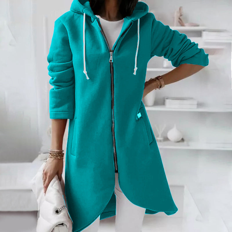 Damesjack Warm en Casual met Capuchon en Rits