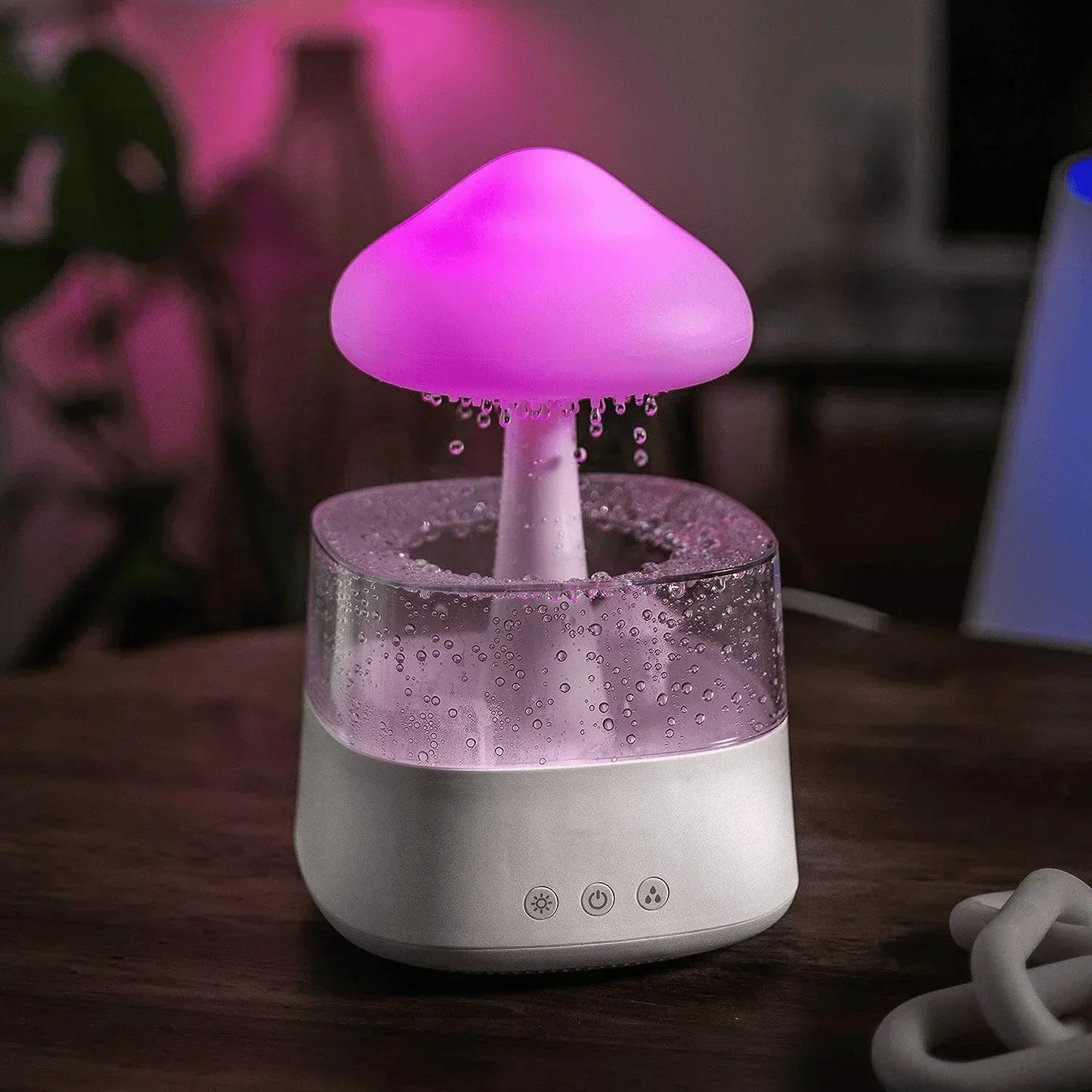 Luchtbevochtiger met Nachtverlichting en Aromatherapiefunctie