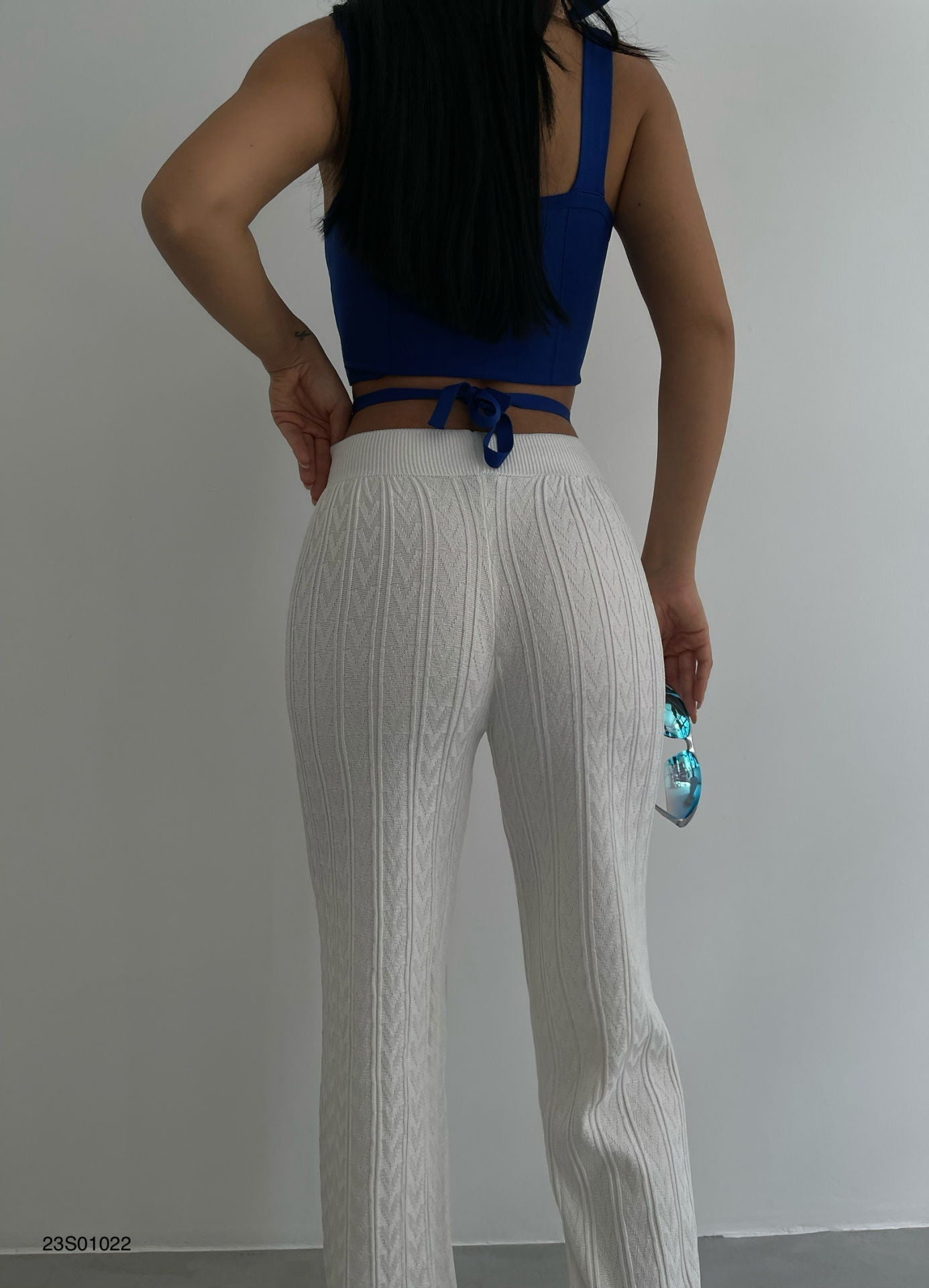 Witte Katoenen Broek Luchtig en Stijlvol