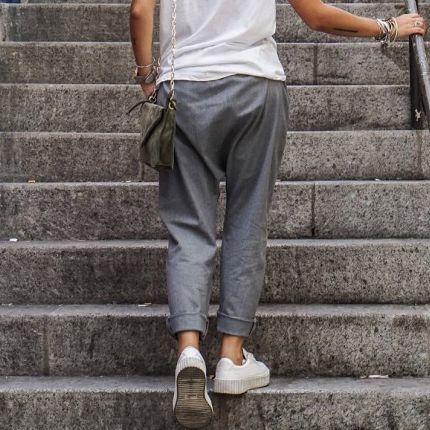 Linnen Broek Zomer Casual Dames