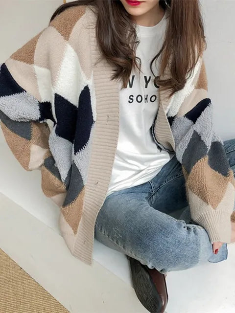 Geruit Knoopvest Aleda Casual Stijl - Mode Vibes