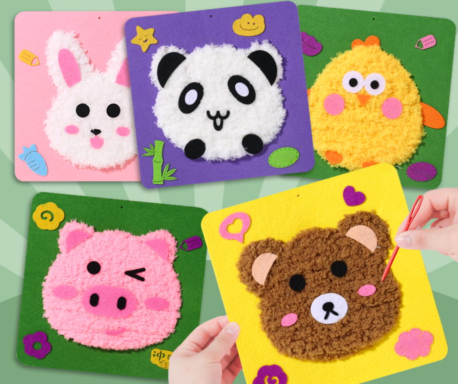 Borduurset voor Kinderen Leer Borduren - Mode Vibes