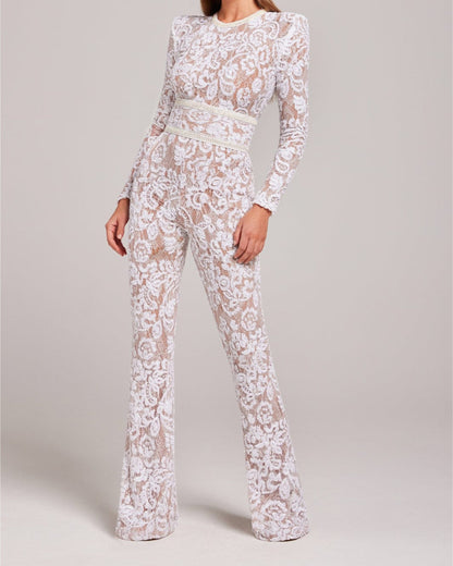 Jumpsuit V-hals Avondjurk Stijlvol Zwarte Jurk