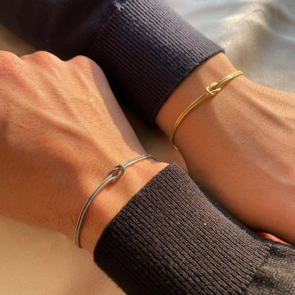 Eenvoudige Liefdes Armband Zilver Minimalistisch