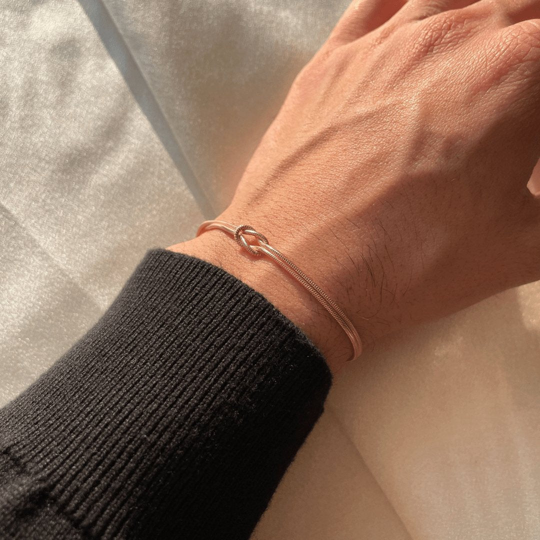 Eenvoudige Liefdes Armband Zilver Minimalistisch