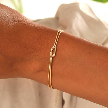 Eenvoudige Liefdes Armband Zilver Minimalistisch - Mode Vibes