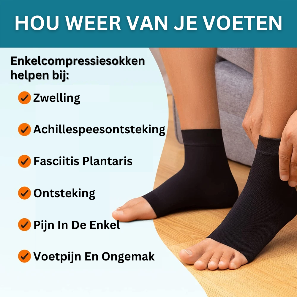 Compressie Enkelsokken voor Neuropathie en Pijnverlichting