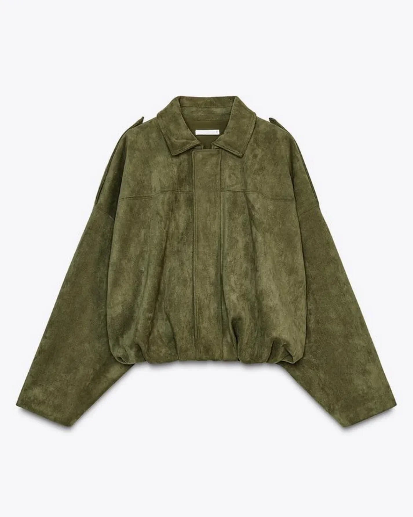Dames Leren Look Jas Suède Stijlvol en Trendy