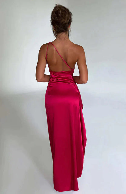 Vrouwelijke Lange Avondjurk Glamour Stijl