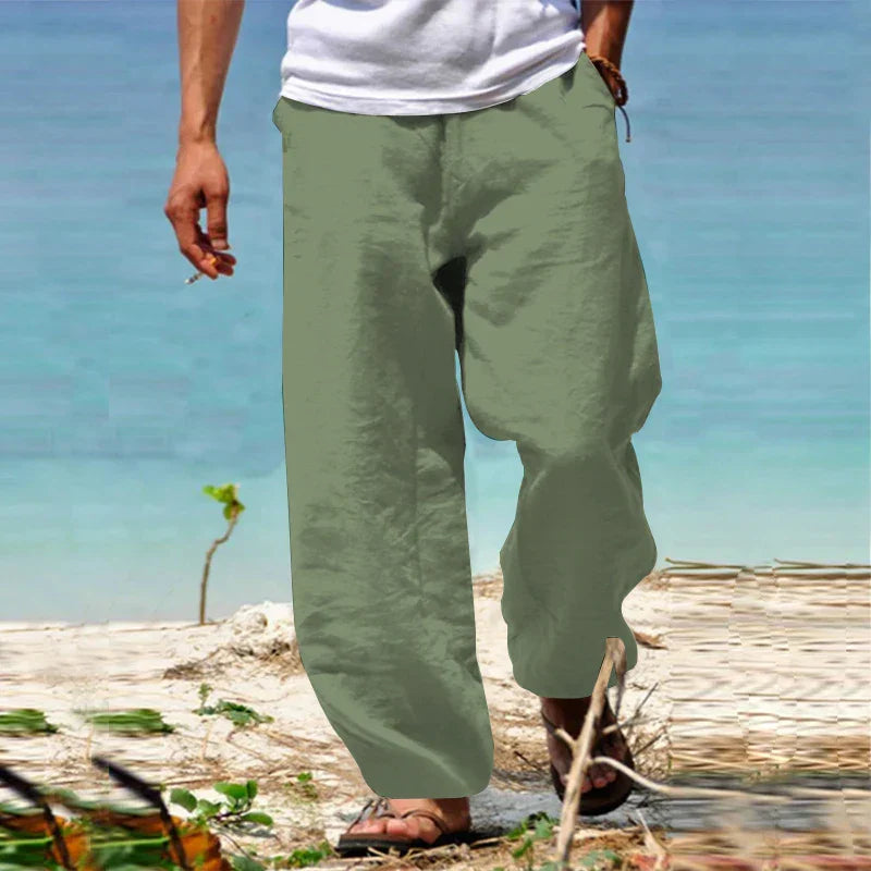 Milano | Pantaloni di Lino Casual Uomo - Abbigliamento Classico