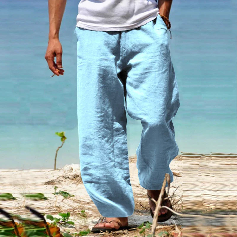 Milano | Pantaloni di Lino Casual Uomo - Abbigliamento Classico
