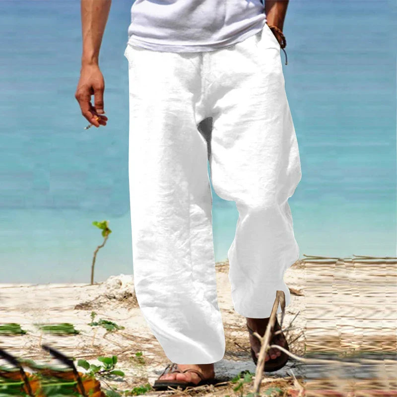 Milano | Pantaloni di Lino Casual Uomo - Abbigliamento Classico