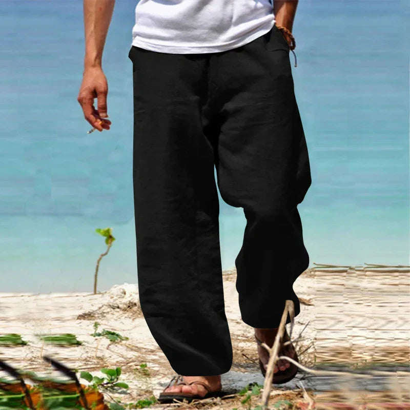 Milano | Pantaloni di Lino Casual Uomo - Abbigliamento Classico