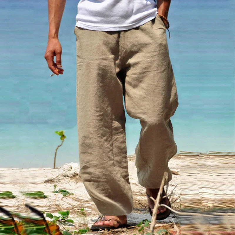 Milano | Pantaloni di Lino Casual Uomo - Abbigliamento Classico