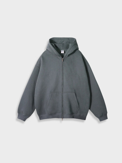 Lange Vest met Rits Oversized Stijl