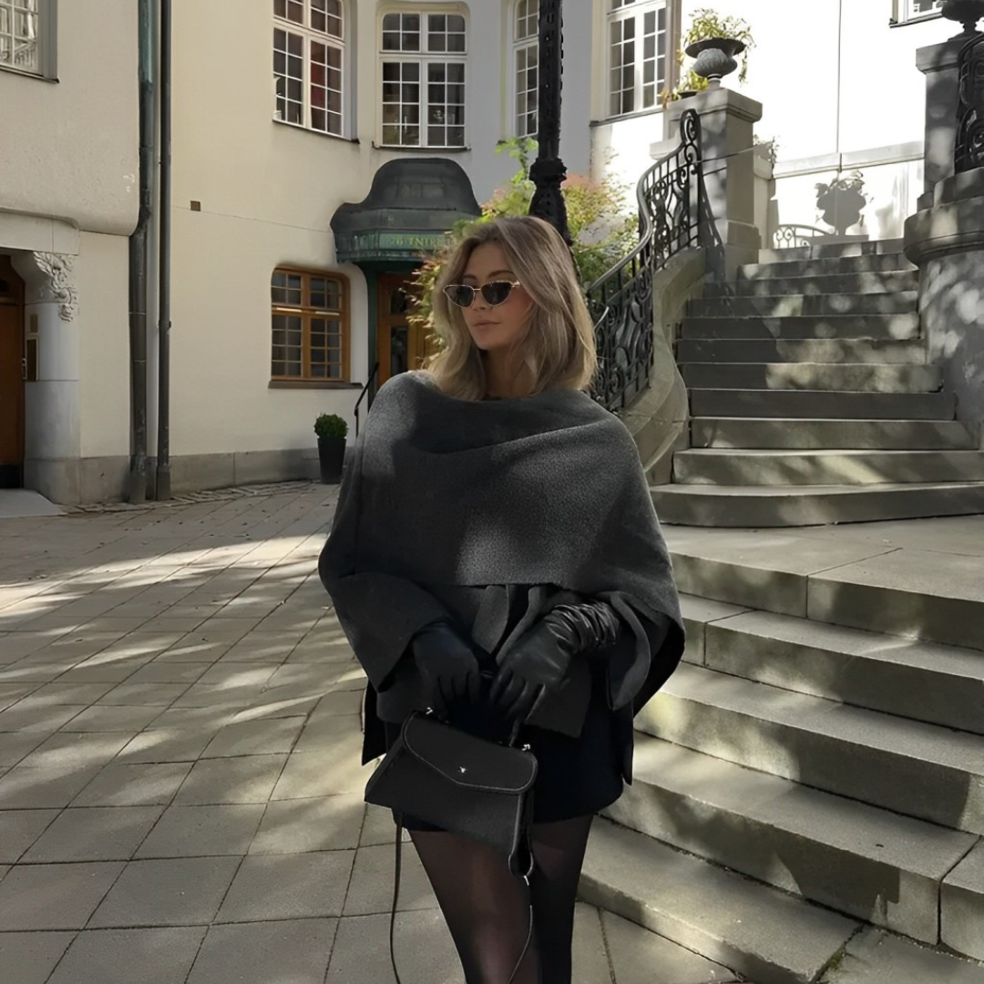 Wollen Jas Dames Oversized Knoopsluiting Luxe Voering