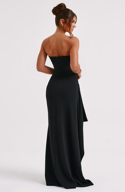 MIREYA Maxi Jurk Off-Shoulder Lange Split