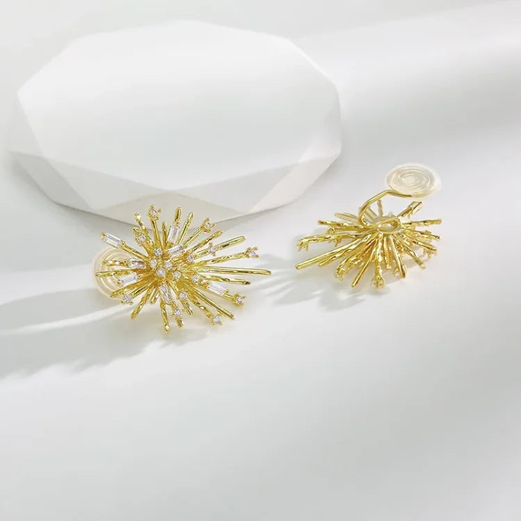 Gouden Oorbellen met Zirkonia Steentjes Livia - Mode Vibes