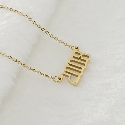 Gouden Ketting voor Dames 18K RVS Met Jaarsteen Lammy