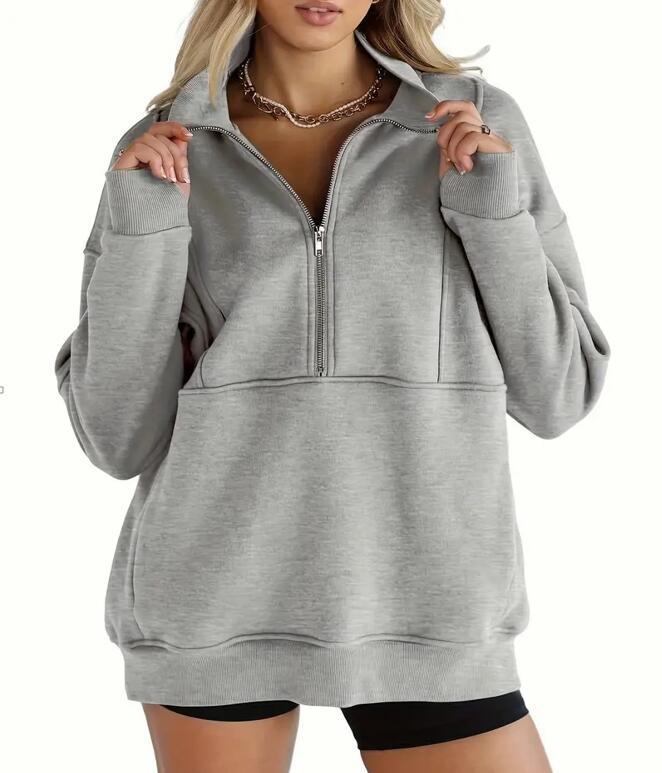 Dames Oversized Trui Warm en Comfortabel met Kangoeroezak