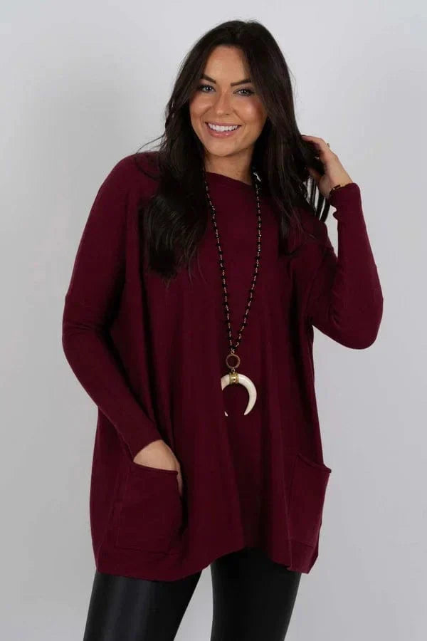 Casual Losse Damestrui met Lange Mouwen – Comfortabel & Modern