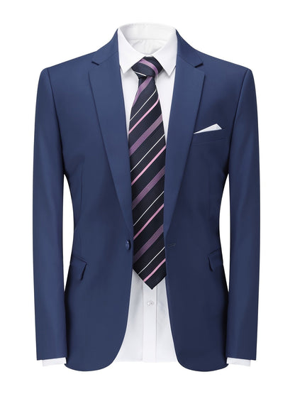 Heren Blazer Effen Klassiek Formal Design