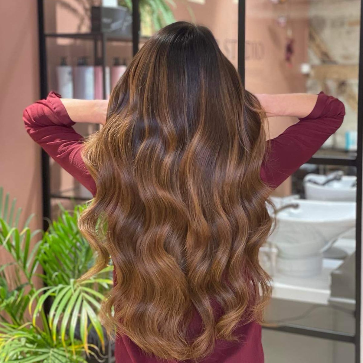 Tape-in Hairextensies Warm Bruin Balayage 2+7