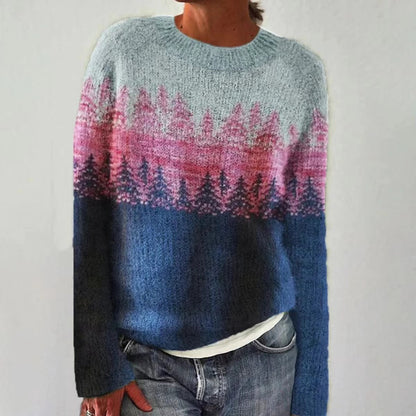 Dames Trui Nordic Motief Warm en Stijlvol