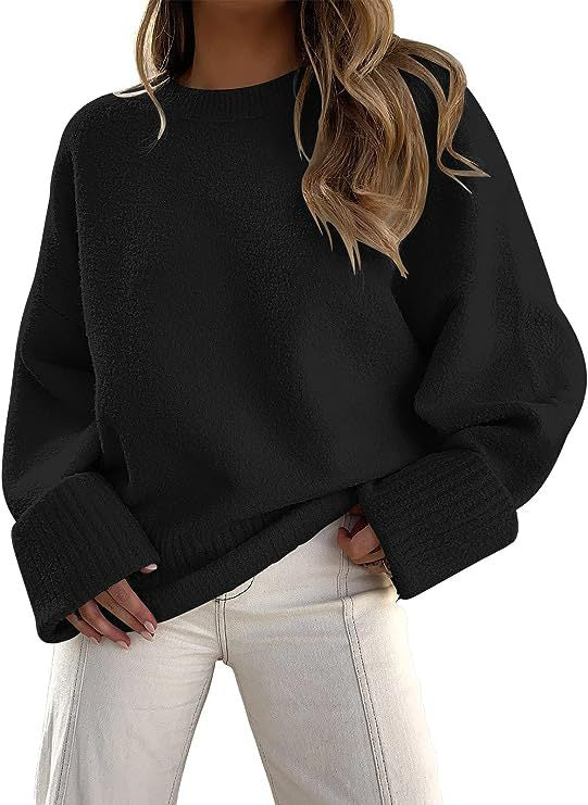 Dames Trui Oversized Zacht Met Ronde Hals